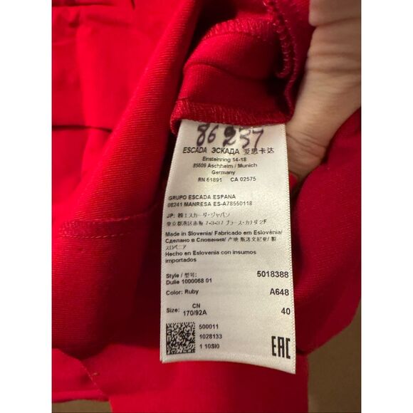 Escada Red Dress - Picture 5 of 7